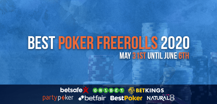 Freerolls Poker Terbaik 31 Mei - 6 Juni 2020 oleh VIP-Grinders