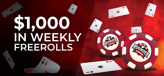 Menangkan Bagian Anda Dari $ 1.000 Dalam Freerolls Mingguan Dengan Rounder Casino