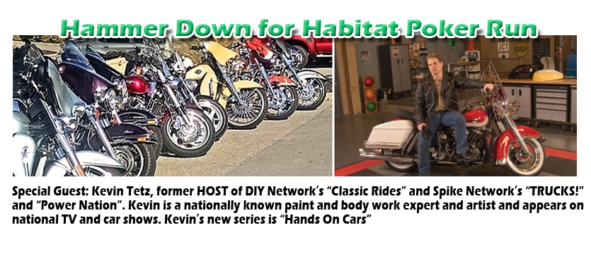 Hammer Down Tahunan ke-12 untuk Habitat Poker Run Membawa ke Jalanan dengan Sepeda Motor dan Mobil September ini