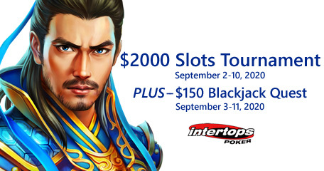 Intertops Poker mengumumkan turnamen slot baru dan Blackjack Quest
