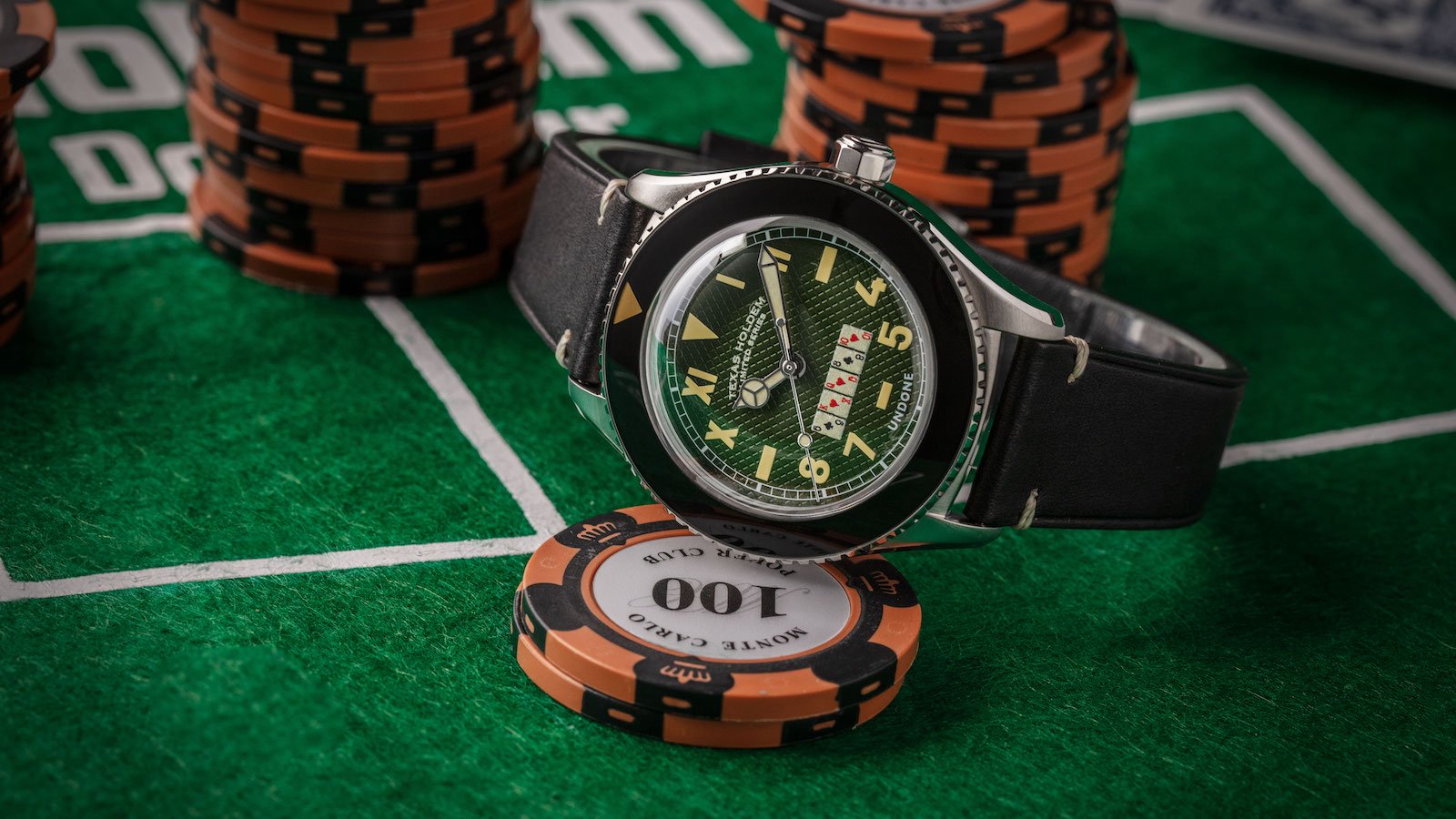 UNDONE Jam tangan bertema poker Texas Holdem menawarkan dial Basecamp Cali »Gadget Flow