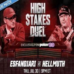 Hellmuth Mendominasi Esfandiari di High Stakes Duel