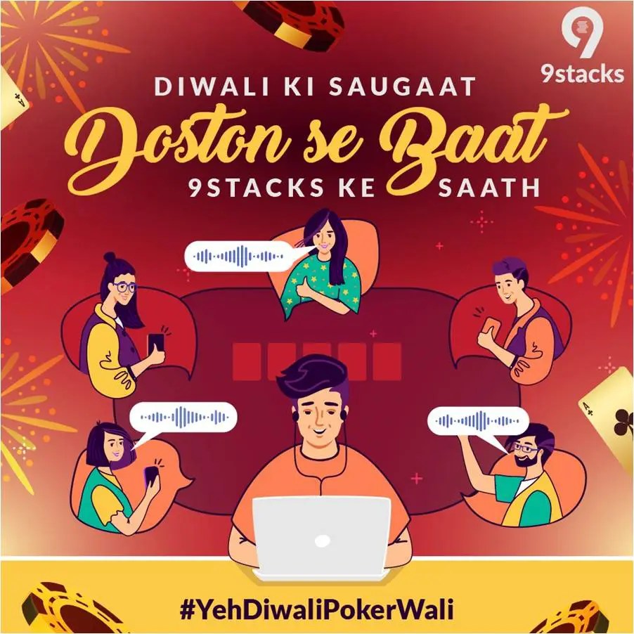 9stacks meluncurkan Kampanye "Yeh Diwali Poker Wali" yang Mengetuk Fitur 'Meja Pribadi yang Diaktifkan Suara'