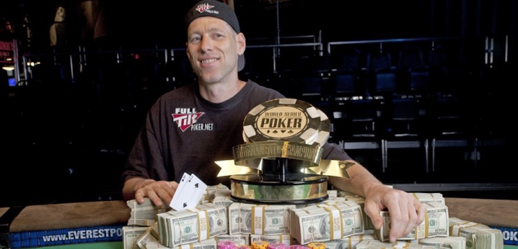 Huck Seed after winning the 2010 Tournament of Champions. He's now the newest member of the Poker Hall Of Fame.