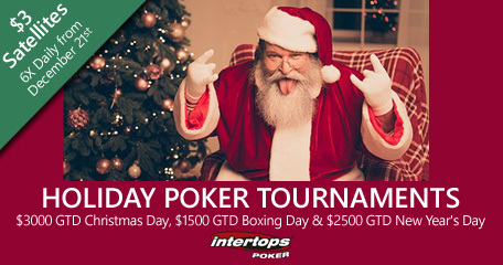 Intertops Poker menawarkan satelit untuk acara liburan mendatang