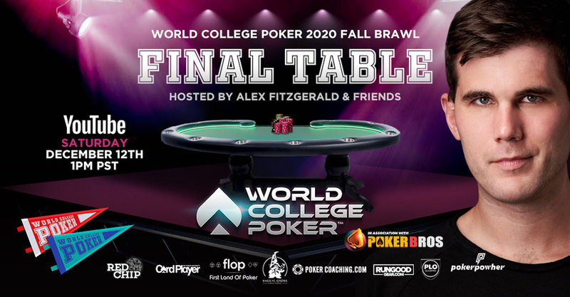 World College Poker 2020 Fall Brawl Final Table Streaming Sabtu 12 Desember