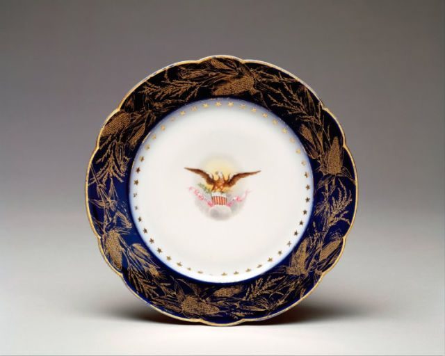 China pattern from the Benjamin Harrison White House