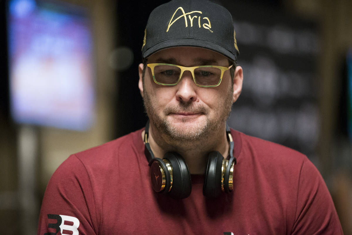Phil Hellmuth during the World Series of Poker Main Event at the Rio Convention Center in Las V ...