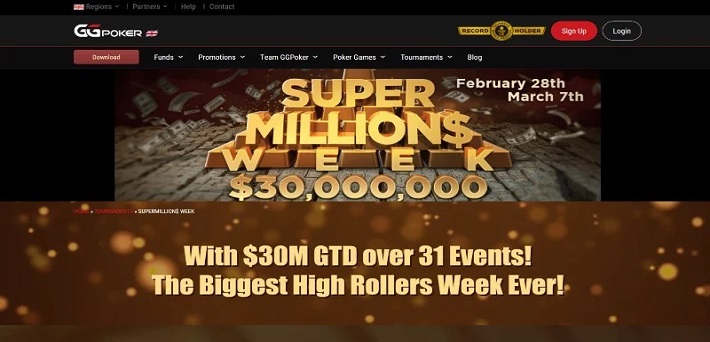 Mainkan uang tunai yang mengubah hidup di $ 30.000.000 GTD Super JUTA $ Minggu