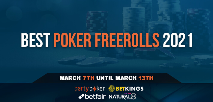 Poker Freerolls Terbaik 7 Maret - 13 Maret 2021