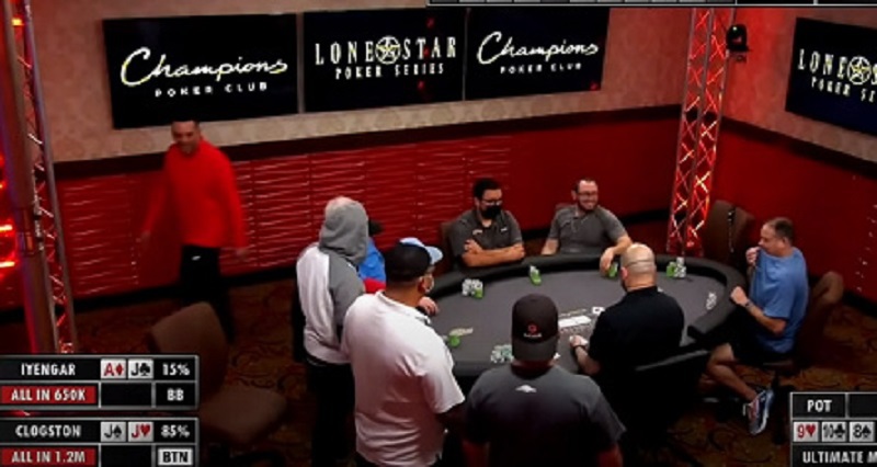 Pemain Poker Memprediksi Seluruh Papan Selama Semua Dalam Pot