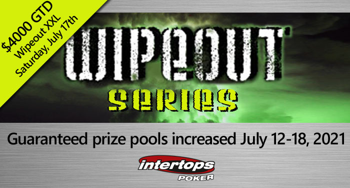 Hadiah Ditingkatkan untuk Seri Turnamen Poker Wipeout Berikutnya dari Intertops Poker -